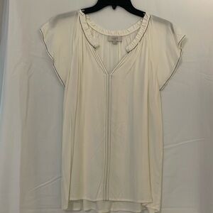 Lift shirt small cream black stitching